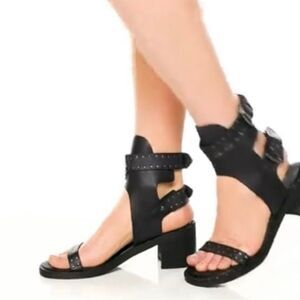 New Free People Happiness Heeled Cowboy Brown Sandals size EU 39 US 9